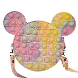 Mickey Mouse Colorful Pop It Crossbody Bag for Kids